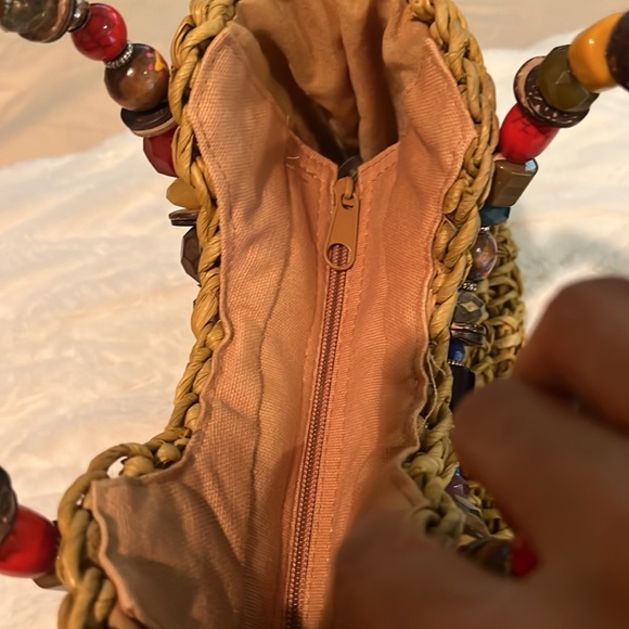 Cappelli Straworld Dorfman Pacific Purse Beautiful unique bag gently used - Picture 6 of 10